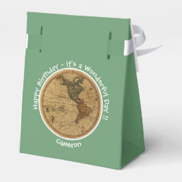 Caja Para Regalos Partido Temático del Mapa del Hemisferio Occidenta