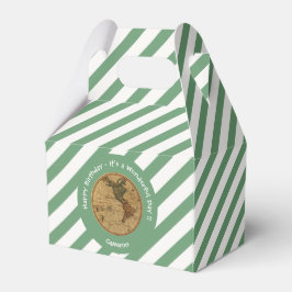 Caja Para Regalos Partido Temático del Mapa del Hemisferio Occidenta