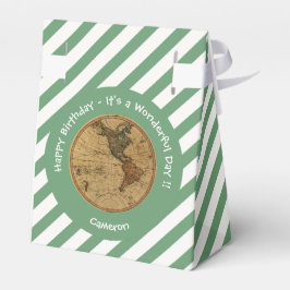 Caja Para Regalos Partido Temático del Mapa del Hemisferio Occidenta