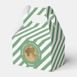 Caja Para Regalos Partido Temático del Mapa del Hemisferio Oriental 