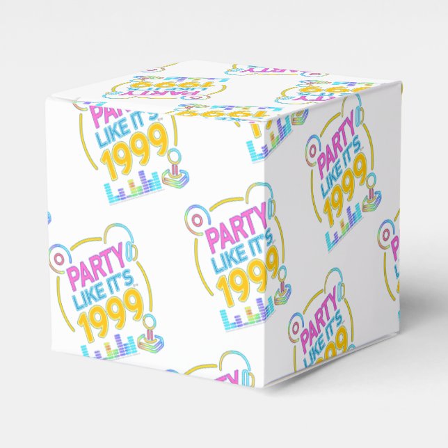 Caja Para Regalos Party Like It’s 1999®™ – Neon Soundtrack (Costado Anverso)