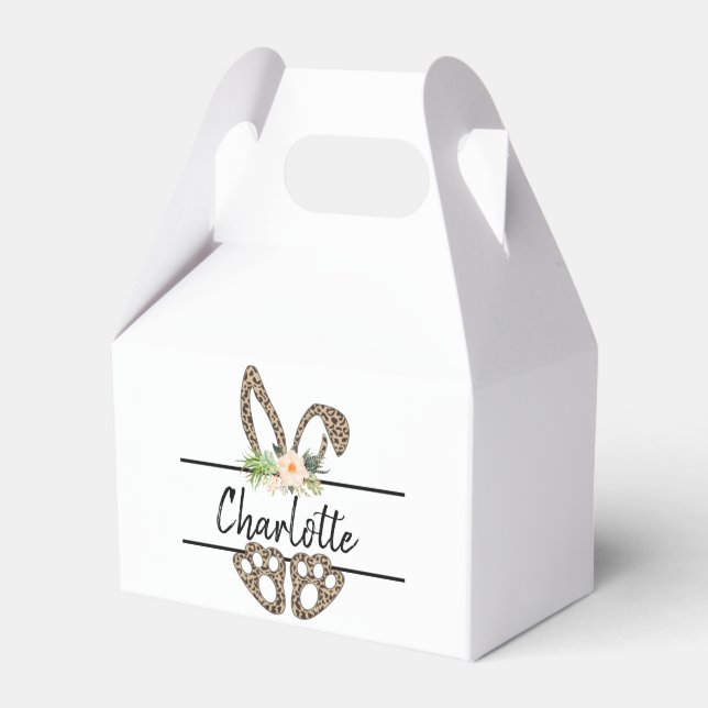 Caja Para Regalos Pascua, conejo de Pascua, empaque de Pascua (Front Side)
