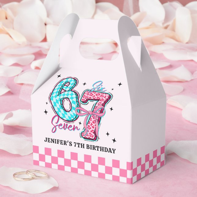 Caja Para Regalos Pastel 67 Six Seven Girl Birthday Party (Boda)