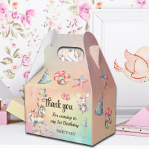 Pastel arcoiris con animales Primer cumpleaños