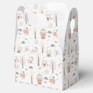 Caja Para Regalos Pastel Autumn Cute Cats