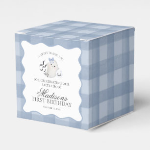 Caja Para Regalos Pastel Azul Cumpleaños de Little Boo Fantasma Gabl