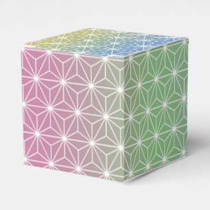 Caja Para Regalos Pastel de arcoiris tradicional japonés de Asanoha