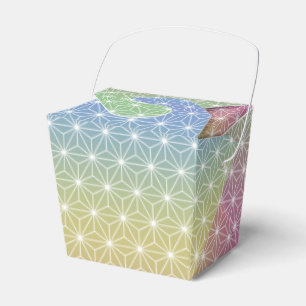 Caja Para Regalos Pastel de arcoiris tradicional japonés de Asanoha