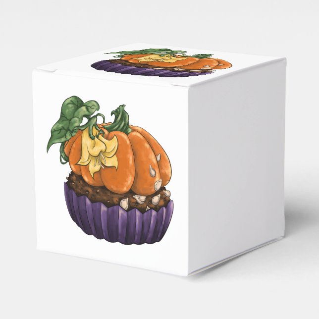 Caja Para Regalos Pastel de calabaza (Costado Anverso)