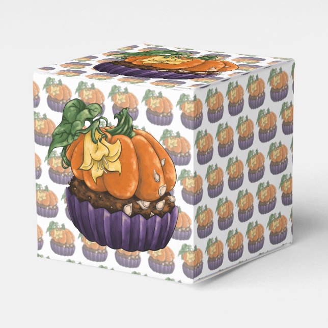Caja Para Regalos Pastel de calabaza (Costado Anverso)