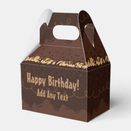 Caja Para Regalos Pastel de chocolate de cumpleaños helado