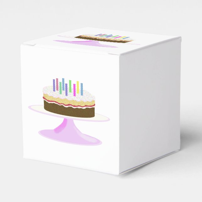 Caja Para Regalos Pastel de cumpleaños (Costado Anverso)