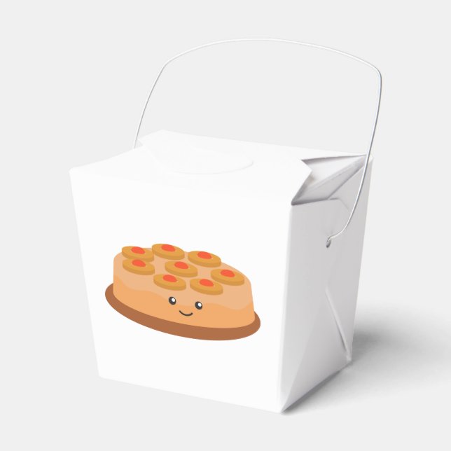 Caja Para Regalos Pastel de piña boca abajo (Front Side)