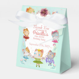 Caja Para Regalos Pastel Green All Ballerina Cat Kids Birday Fiesta