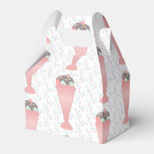 Caja Para Regalos Pastel Helado Cream Sundae Sprinkles Fiesta de Cum