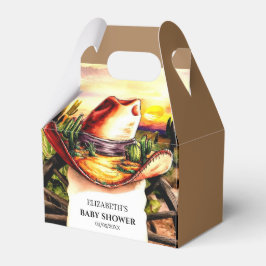 Caja Para Regalos Pastel Little Western Cowboy Baby Shower