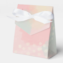 Caja Para Regalos Pastel Peachy Pink Abstract Art Boda