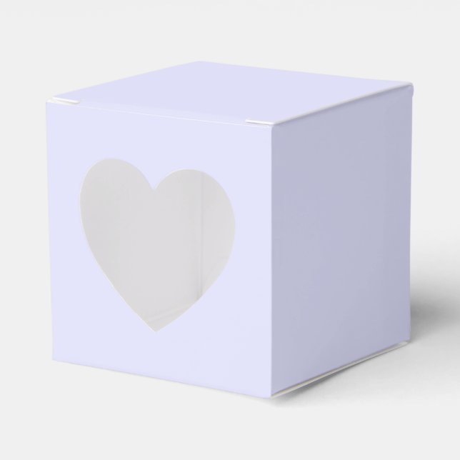 Caja Para Regalos Pastel Periwinkle Purple Heart Favorito Box (Anverso)