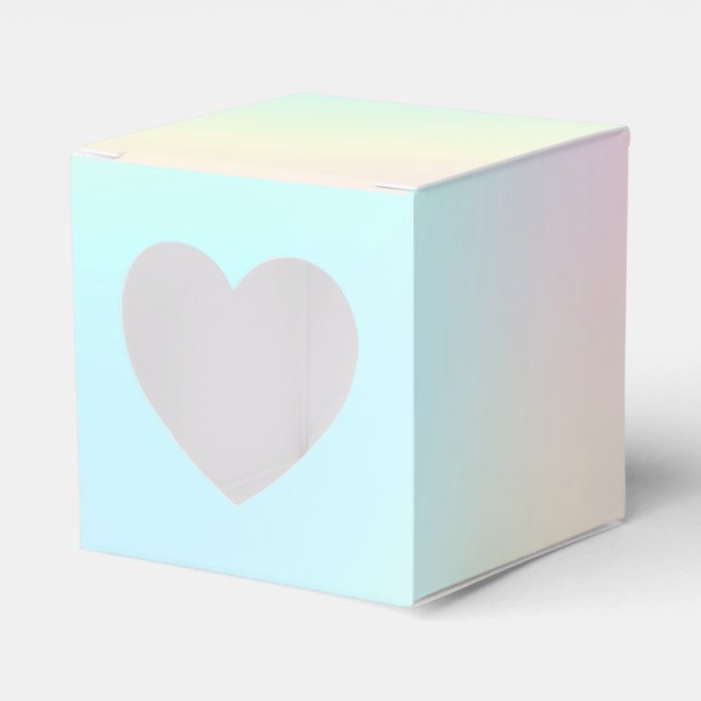 Caja Para Regalos Pastel Rainbow Aesthetic Birday Party (Anverso)