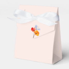 Caja Para Regalos Pastel rosa con gruesos lapachos de verano