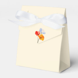 Caja Para Regalos Pastel rosa con gruesos lapachos de verano