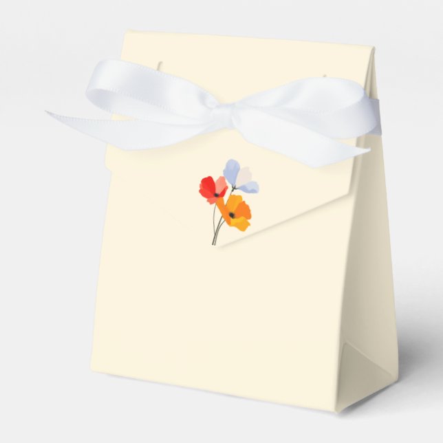 Caja Para Regalos Pastel rosa con gruesos lapachos de verano (Front Side)