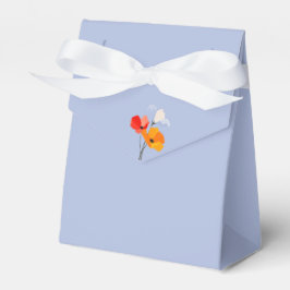 Caja Para Regalos Pastel rosa con gruesos lapachos de verano