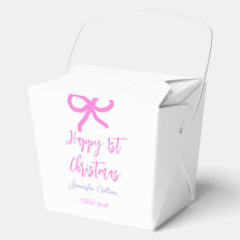 Caja Para Regalos Pastel rosa morado feliz primer Navidades doblar n