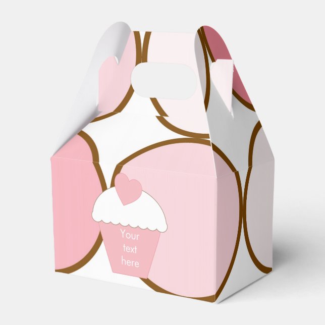 Caja Para Regalos Pastel rosa y puntos (Front Side)