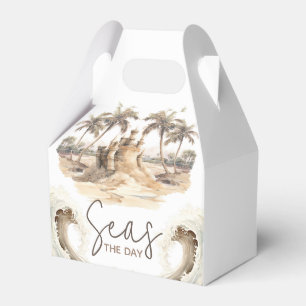 Caja Para Regalos Pastel Sand Beach Fiestas Mar. Día