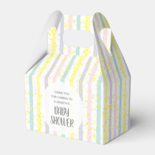 Caja Para Regalos Pastel Stripes Baby Shower