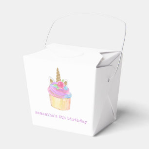 Caja Para Regalos Pastel unicornio pastel rosa morado cumpleaños