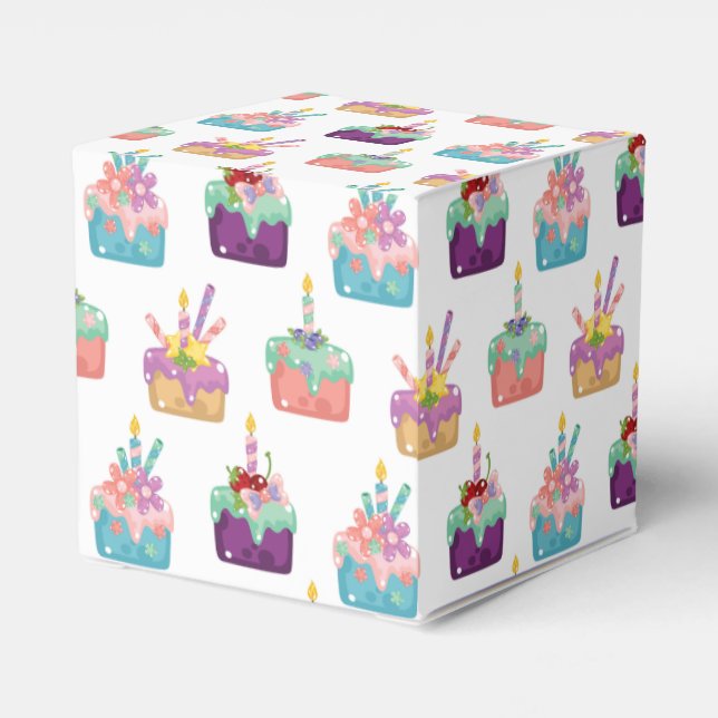 Caja Para Regalos Pasteles de celebraciones (Reverso Costado)