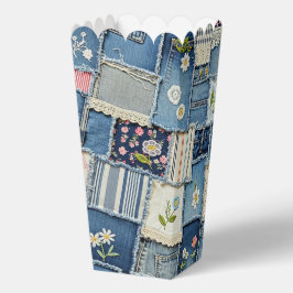 Caja Para Regalos Patchwork Denim