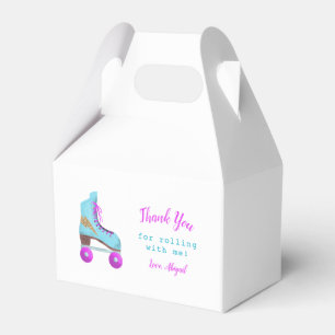 Caja Para Regalos Patinaje de Roller Gracias Fiesta de Cumpleaños