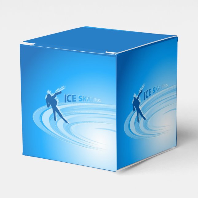 Caja Para Regalos Patinaje sobre hielo (Costado Anverso)