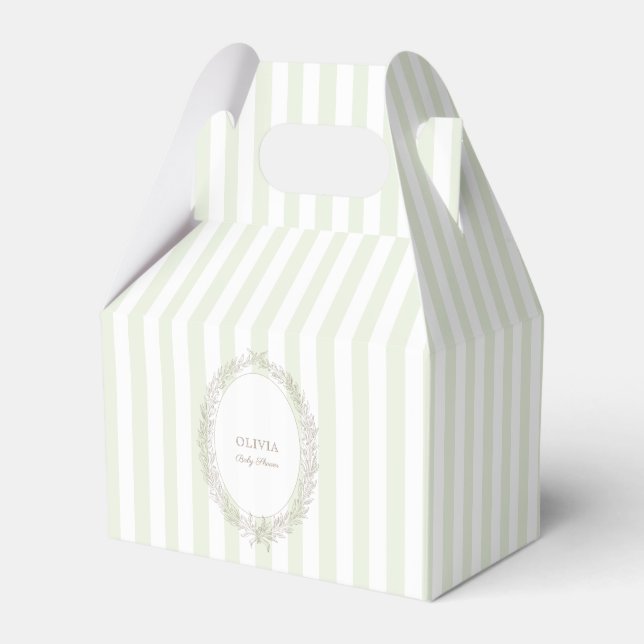 Caja Para Regalos Patisserie francesa Boulangerie Mint Green (Front Side)