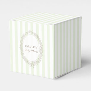 Caja Para Regalos Patisserie francesa Boulangerie Mint Green Stripe