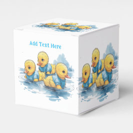 Caja Para Regalos Pato de caucho con ropa azul