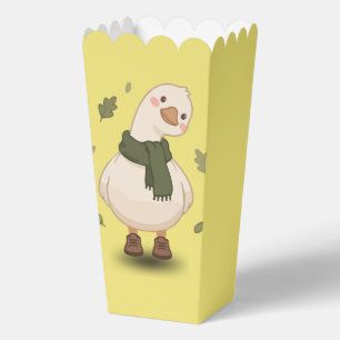 Caja Para Regalos Pato de dibujos animados de otoño acogedor