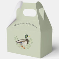Pato Silvestre Verde Sage Baño de Bebé Vintage