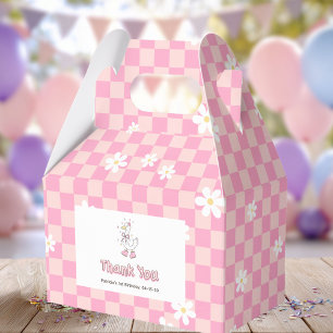 Caja Para Regalos Pato Tonto Rosa - Cumpleaños Primero de Niña
