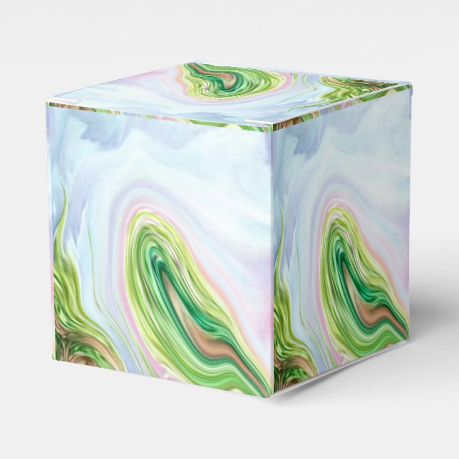 Caja Para Regalos patrón abstracto. (Costado Anverso)