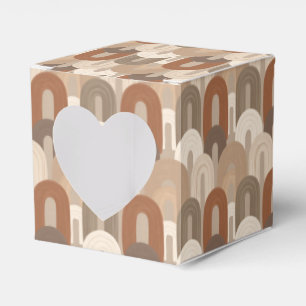 Caja Para Regalos Patrón abstracto de arco neutro