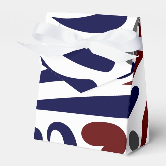Caja Para Regalos patrón abstracto de bonito (Front Side)