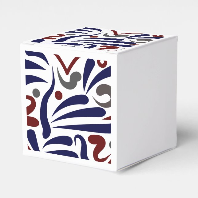 Caja Para Regalos patrón abstracto de bonito (Costado Anverso)