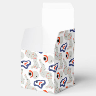 Caja Para Regalos Patrón abstracto de zancos y curvas elegantes