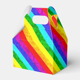 Caja Para Regalos Patrón abstracto del arco iris