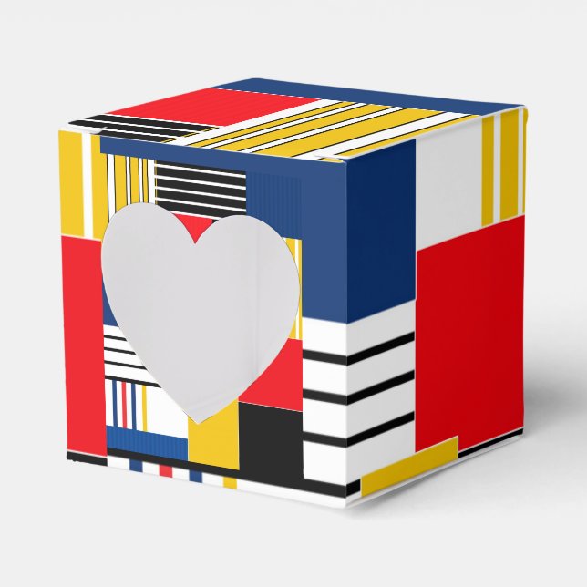 Caja Para Regalos Patrón abstracto. Trabajo en mosaico. (Anverso)