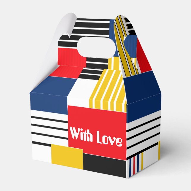 Caja Para Regalos Patrón abstracto. Trabajo en mosaico. (Front Side)